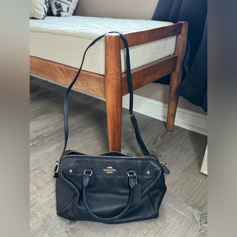 midnight blue coach crossbody
